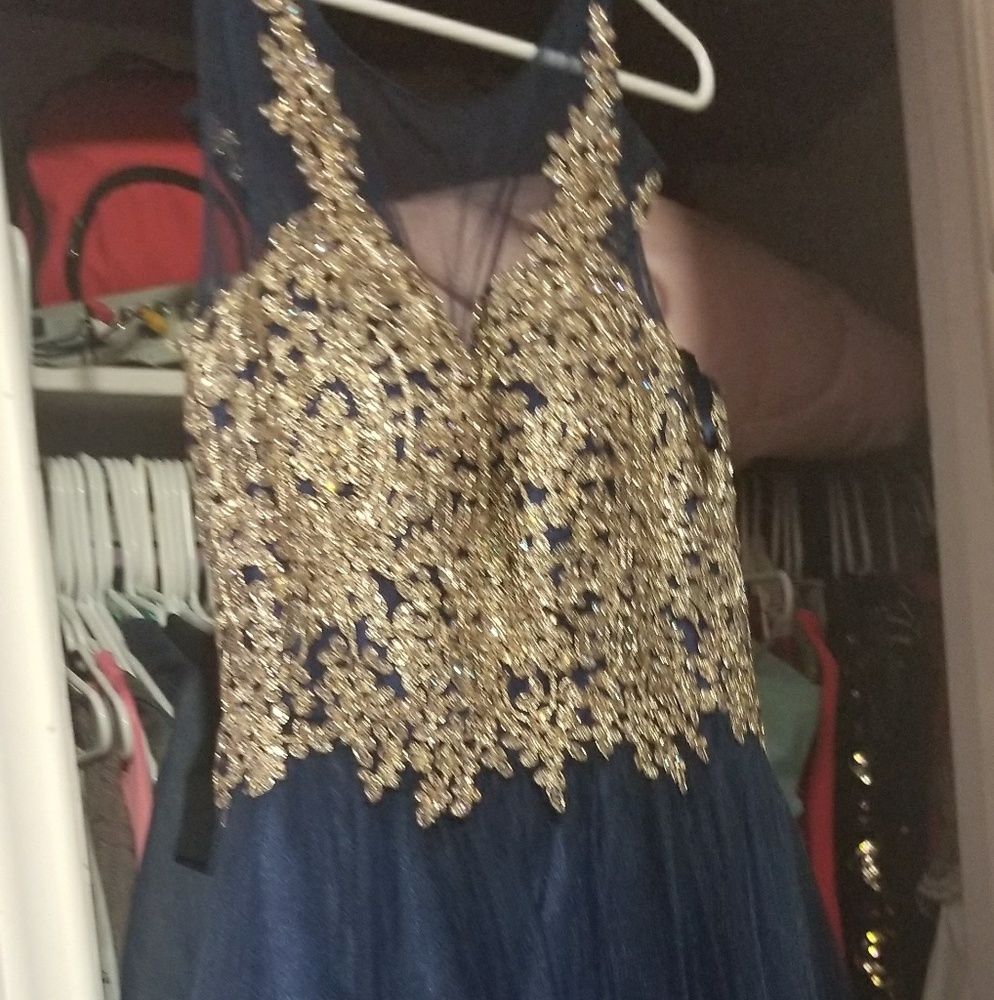 Navy junior dress